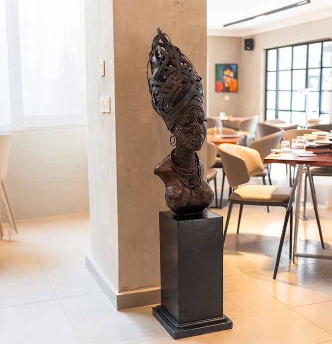 Court5 Restaurant Interior Seating in Ikoyi, Lagos